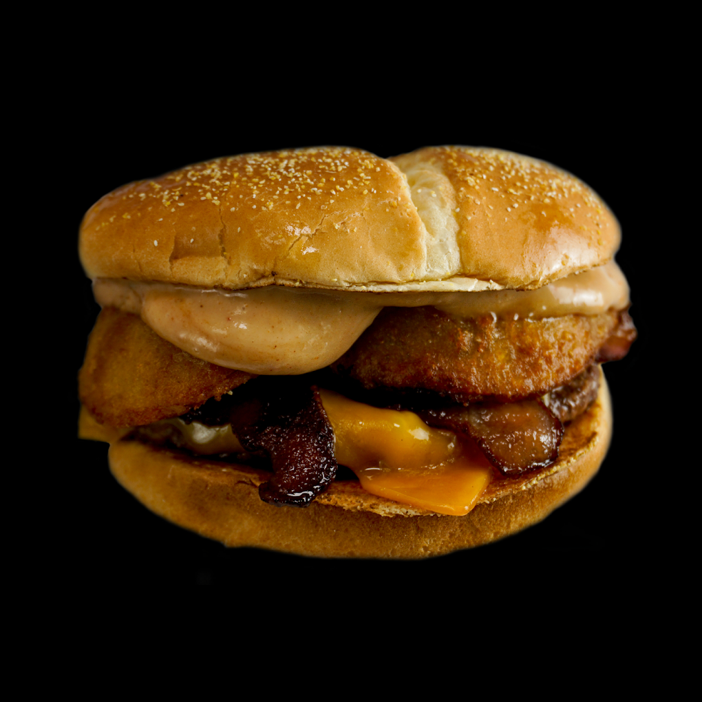 The Peanut Butter Bacon Cheddar Burger.