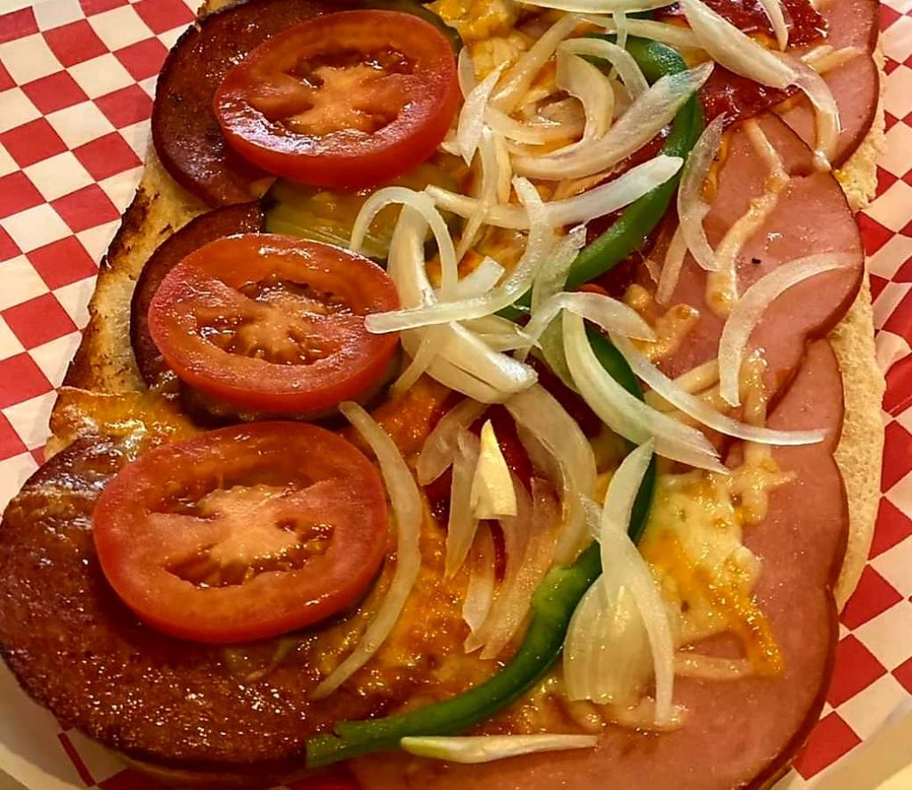 A delicious looking grinder at Vinnie's Chicago Sandwich Shop.