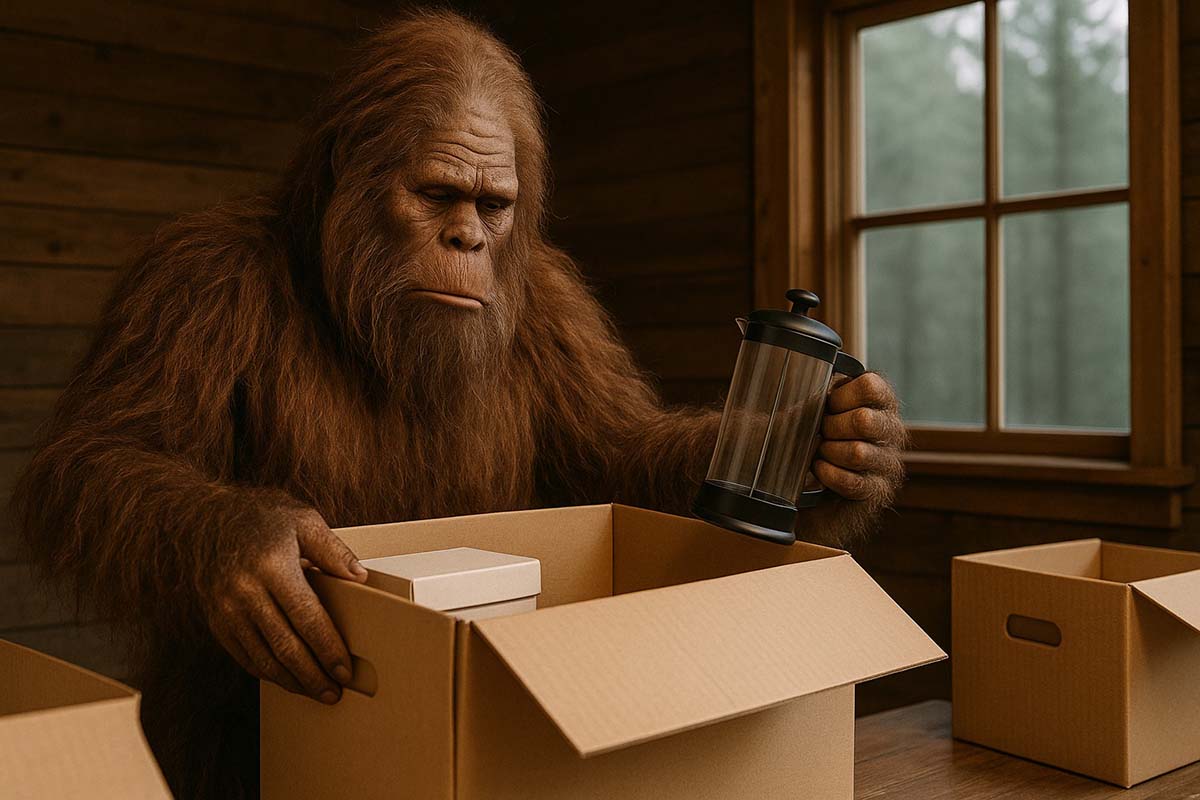 Bigfoot leaving Oregon