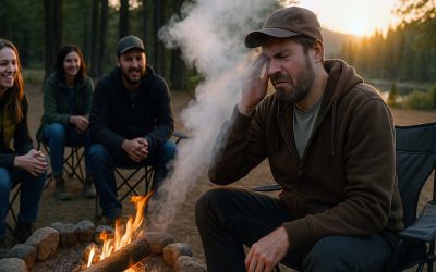 Study Confirms Campfire Smoke’s Primary Function Is Following That One Guy No Matter Where He Sits