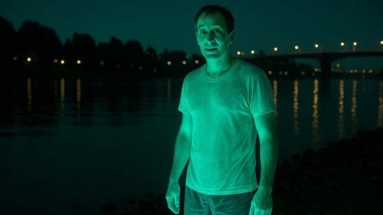 Local Man Now Glows in the Dark Like a Human Glow Stick After Swim in Willamette River