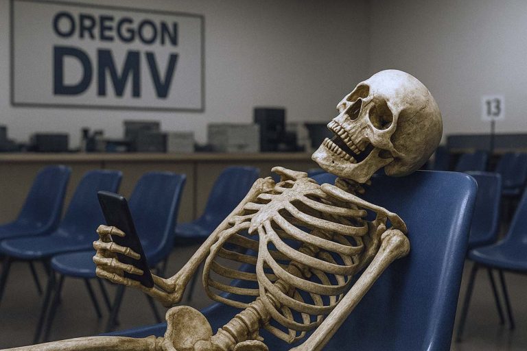 Oregon Man Dies Peacefully at DMV, Still Waiting for His Number