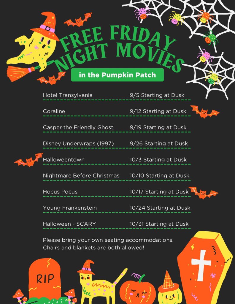 free Friday night movies at yesteryear farms in oregon