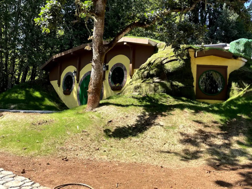 The Bag Inn sitting inside a hill.