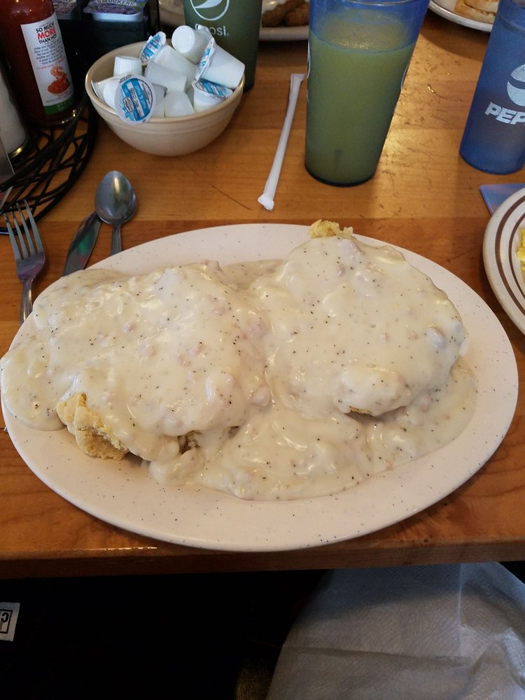 Biscuits and sausage gravy.
