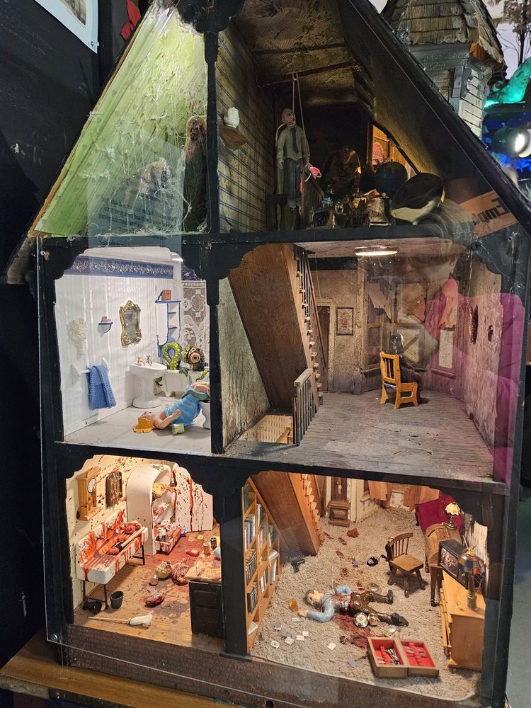Inside the haunted dollhouse. It's disturbing.