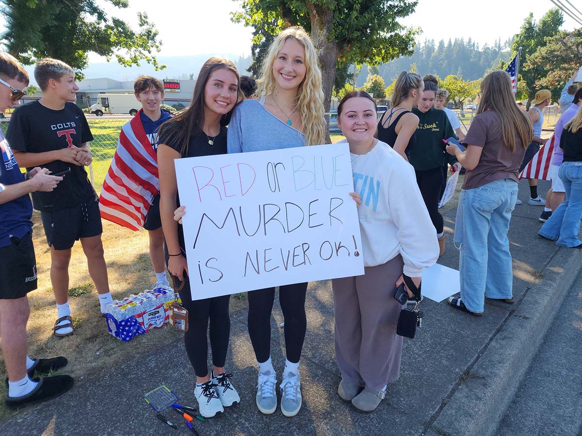 Thurston High Protest Sept 17, 2025