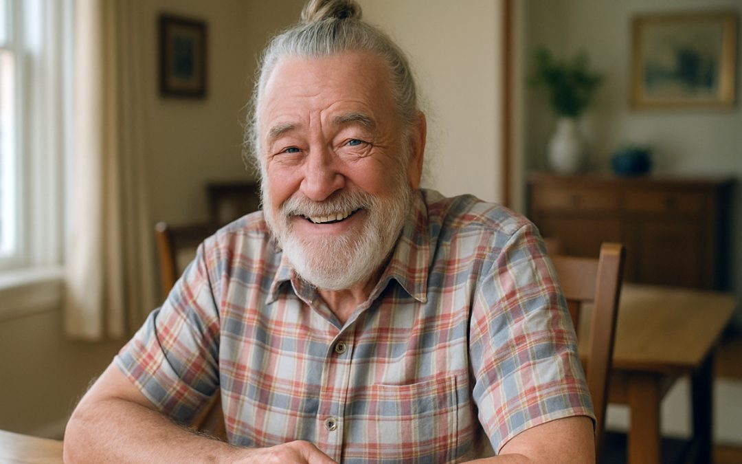 Grandpa’s Drinking Buddies Remain Skeptical of His New Man Bun