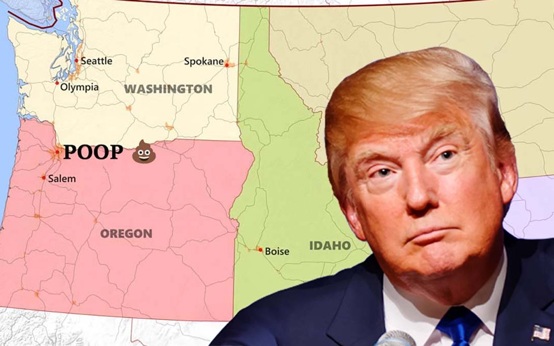 Trump Orders Maps Updated To Show Portland As “Poop” Starting Monday