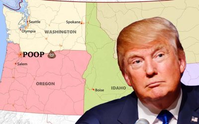 Trump Orders Maps Updated To Show Portland As “Poop” Starting Monday