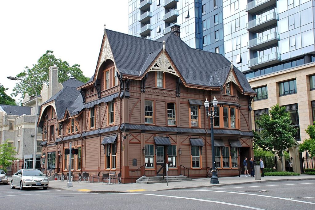 Portland history, Gilded Age, Oregon history, HBO The Gilded Age, Pittock Mansion, Henry Weinhard, Shanghai Tunnels, Old Town Portland, Oregon travel, historical Oregon, Vintage photograph, William S. Ladd Carriage House