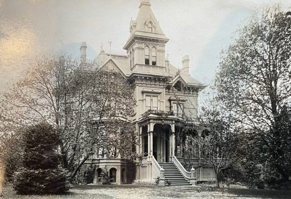 Portland history, Gilded Age, Oregon history, HBO The Gilded Age, Pittock Mansion, Henry Weinhard, Shanghai Tunnels, Old Town Portland, Oregon travel, historical Oregon, Vintage photograph, George W. Weidler Mansion, 1885