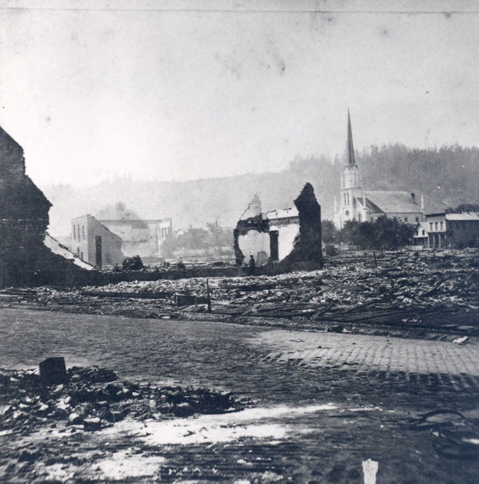 Portland history, Gilded Age, Oregon history, HBO The Gilded Age, Pittock Mansion, Henry Weinhard, Shanghai Tunnels, Old Town Portland, Oregon travel, historical Oregon, Vintage photograph, Great Fire of 1873