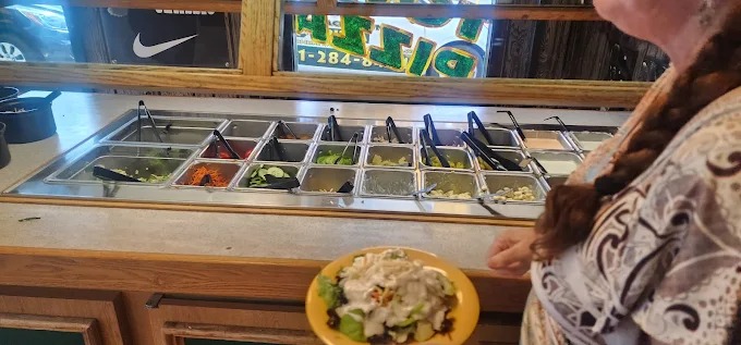 Salad Bar at Track Town Pizza