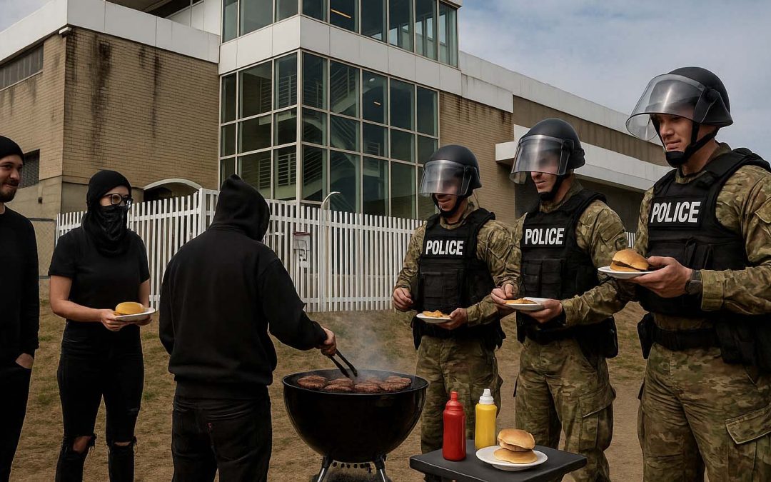 Antifa and Troops Surprise Portland With Joint Block Party, Music by DJ Molotov