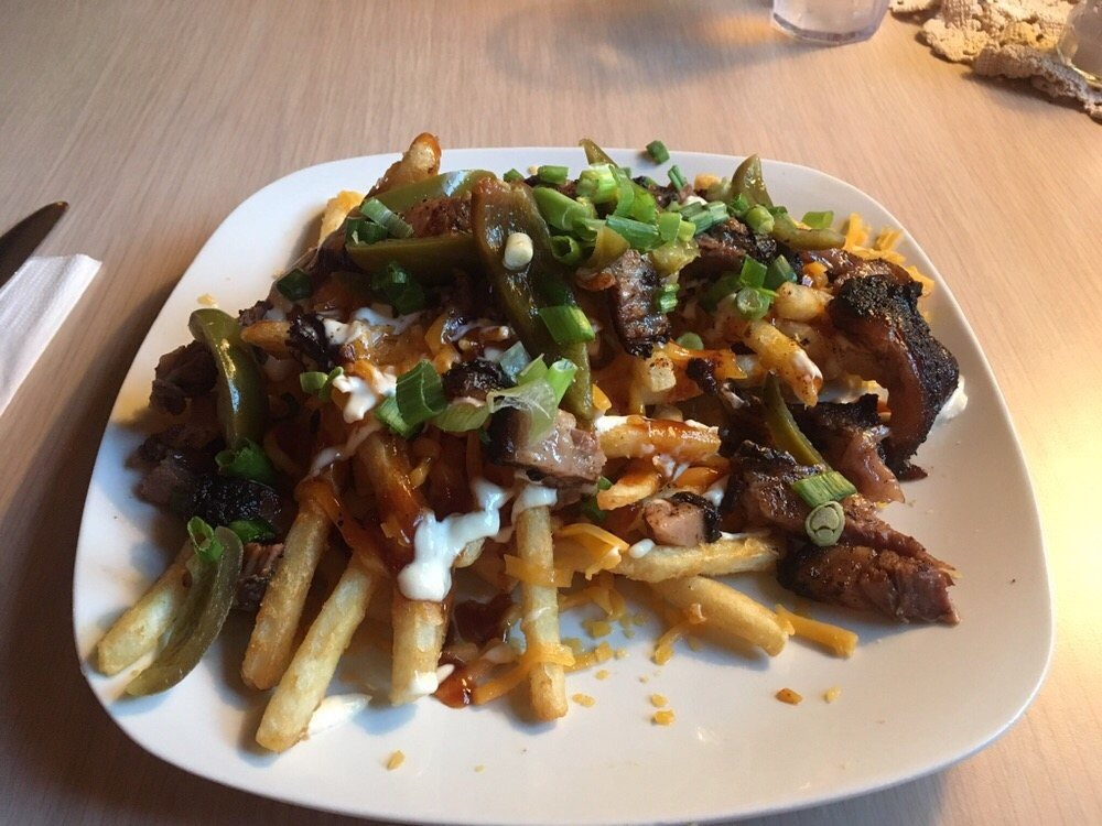 brisket fries at Mckenzie Station Pub