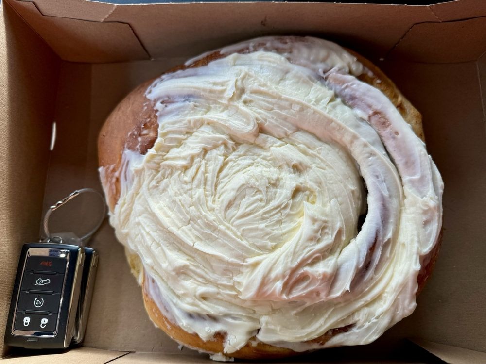 Mouthwatering cinnamon roll