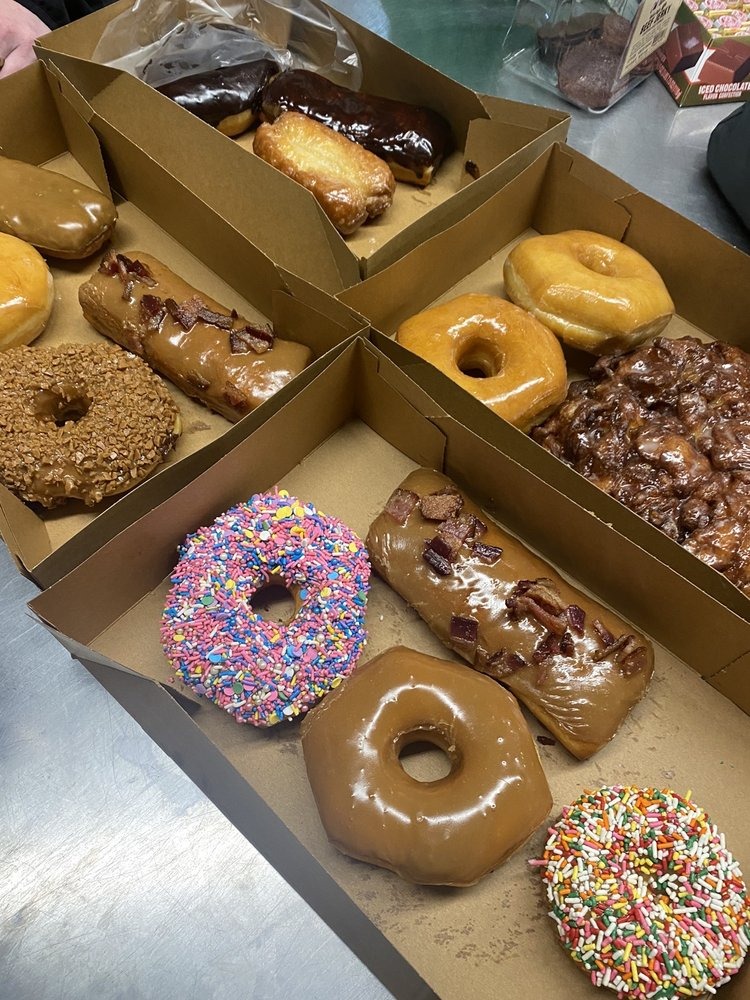 donuts in boxes