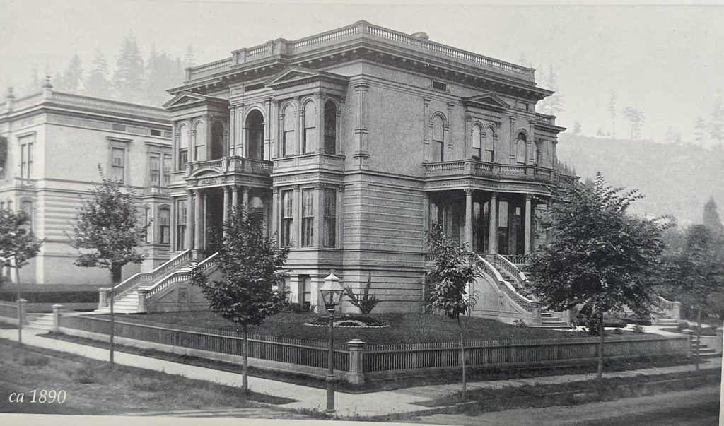 Portland history, Gilded Age, Oregon history, HBO The Gilded Age, Pittock Mansion, Henry Weinhard, Shanghai Tunnels, Old Town Portland, Oregon travel, historical Oregon, vanished mansions, Henry Failing, Benson Hotel, Vintage photograph