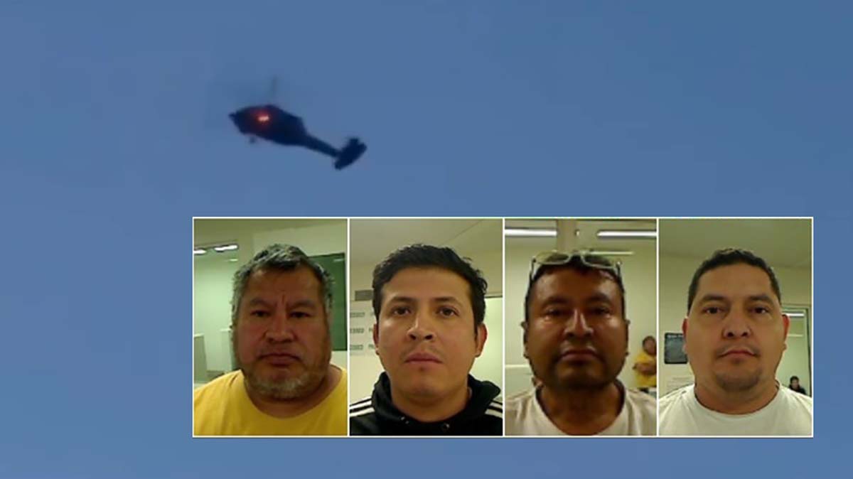 illegal aliens arrested in Portland, Oregon for shining laser at helicopter