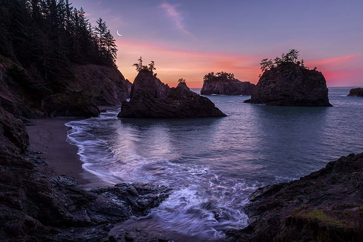 Secret Beach in Brookings, Oregon