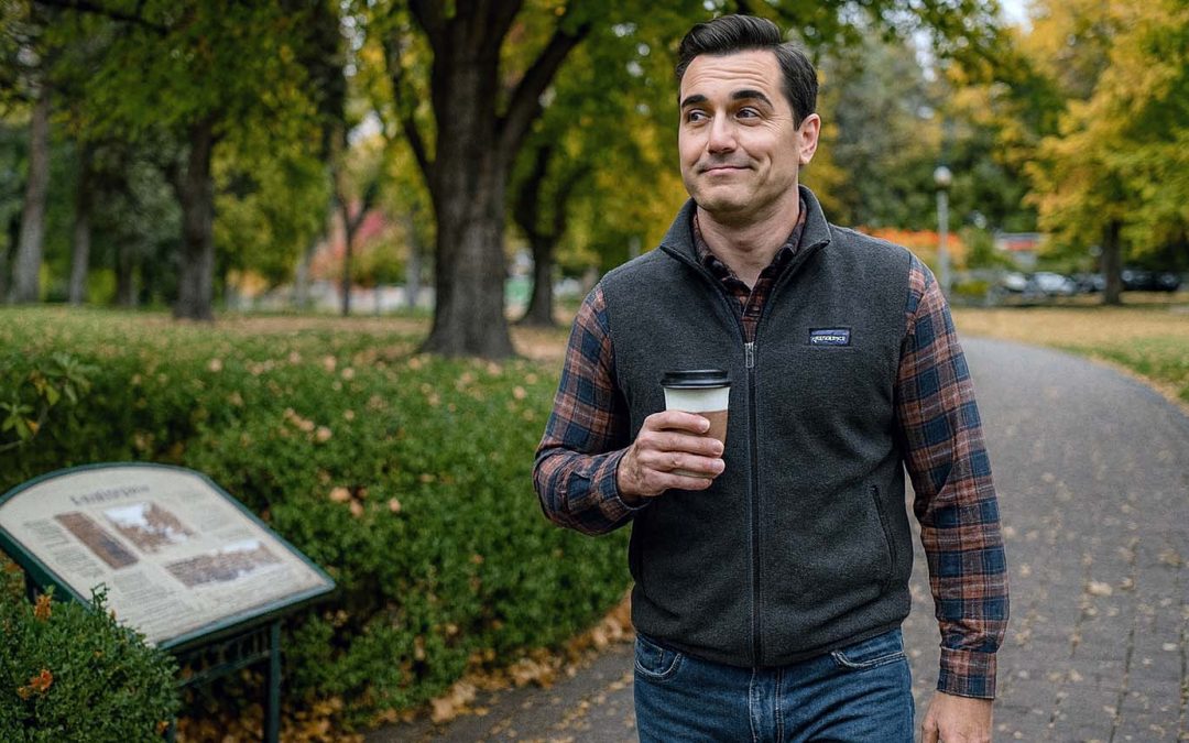 Bend Locals Say Fall Didn’t Officially Begin Until Patagonia Over Flannel Guy Walked Drake Park With Coffee