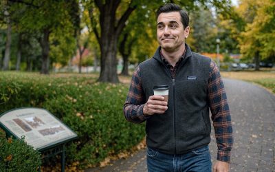Bend Locals Say Fall Didn’t Officially Begin Until Patagonia Over Flannel Guy Walked Drake Park With Coffee