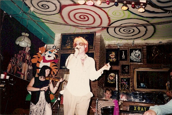Benjamin Arthur Ellis and Tres Shannon at the X ray Cafe