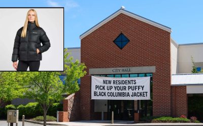Bend Now Requiring All New Residents To Pick Up Mandatory Puffy Black Columbia Jacket At City Hall