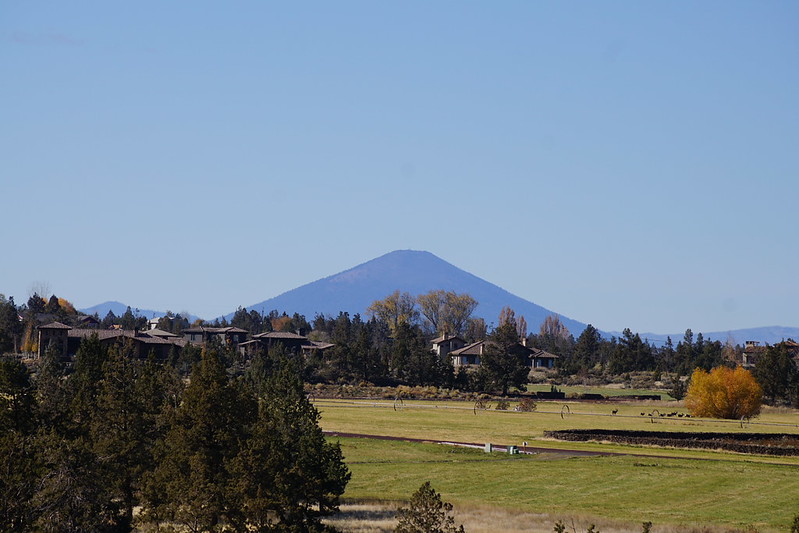 Black Butte as seen from Smith Rock, 23 miles away.