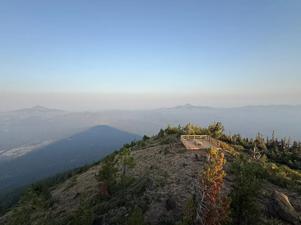 The view from the top of Black Butte in Oregon.