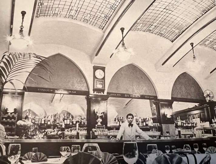 Huber's Cafe, Oldest Restaurant in Oregon, Portland History, Good eats, where to go, best dinners, spanish coffee, famous turkey, underground restaurant, speakeasy, 1879, 1970s photo