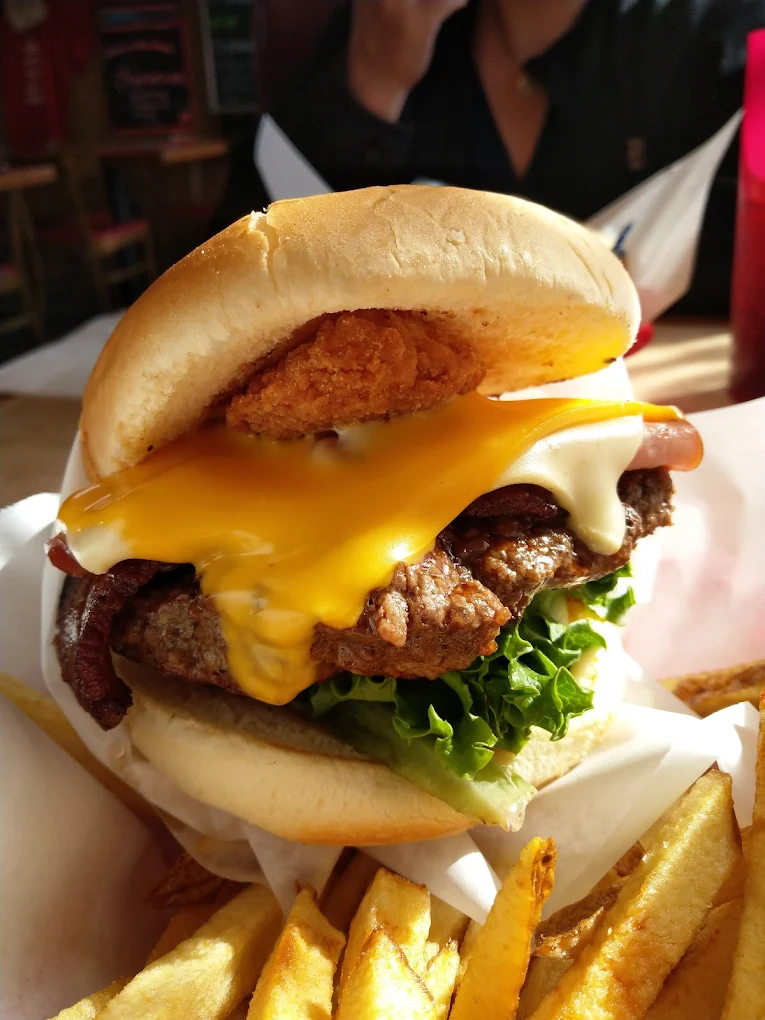 Delicious food at Giant Burger, in Springfield, Oregon.