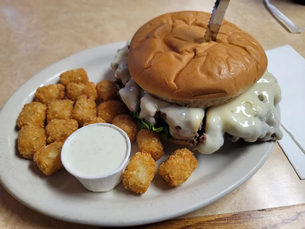 Delicious food at Giant Burger, in Springfield, Oregon.