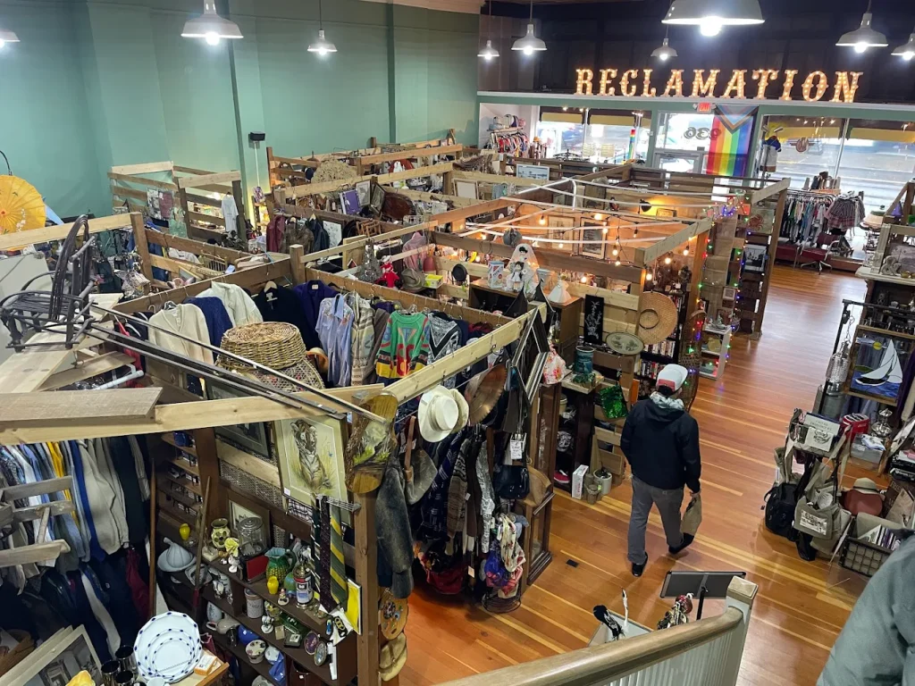 The inside of Reclamation Marketplace.