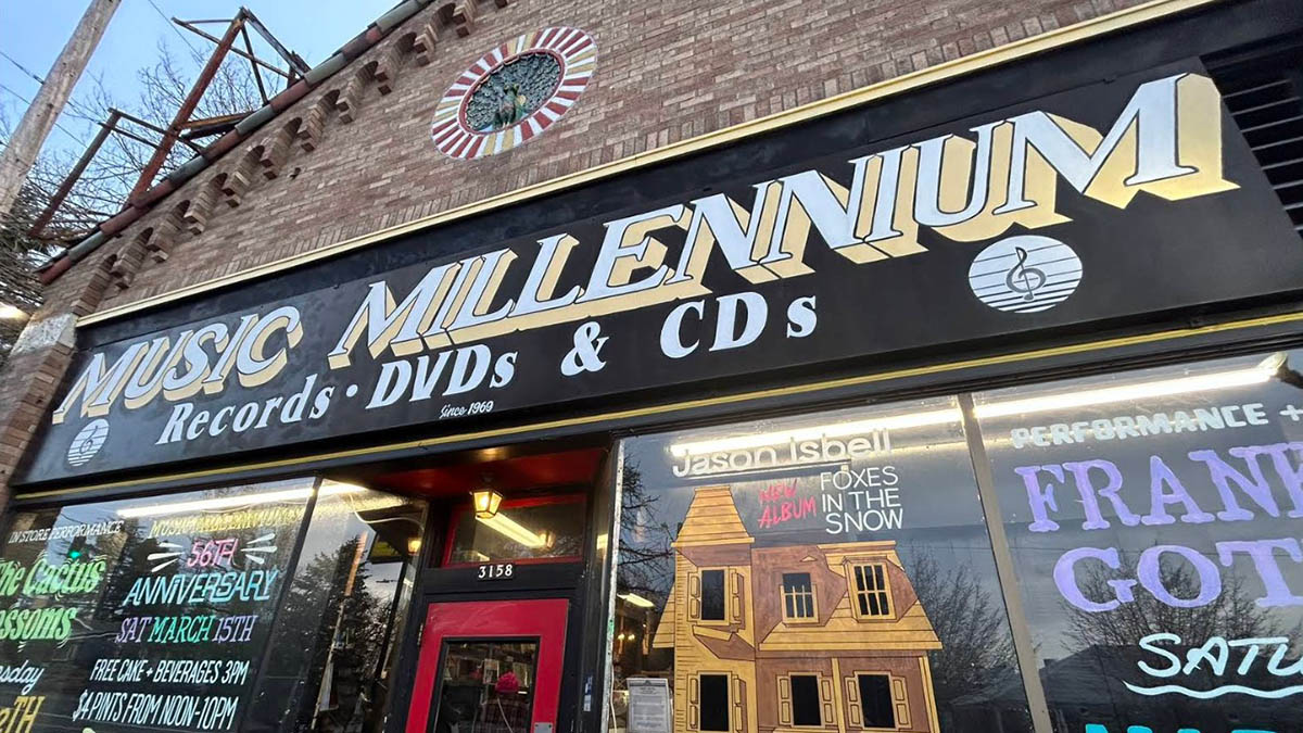 cover music millennium, portland oregon, for sale, music store, nostalgia, vinyl records, 1969, being sold