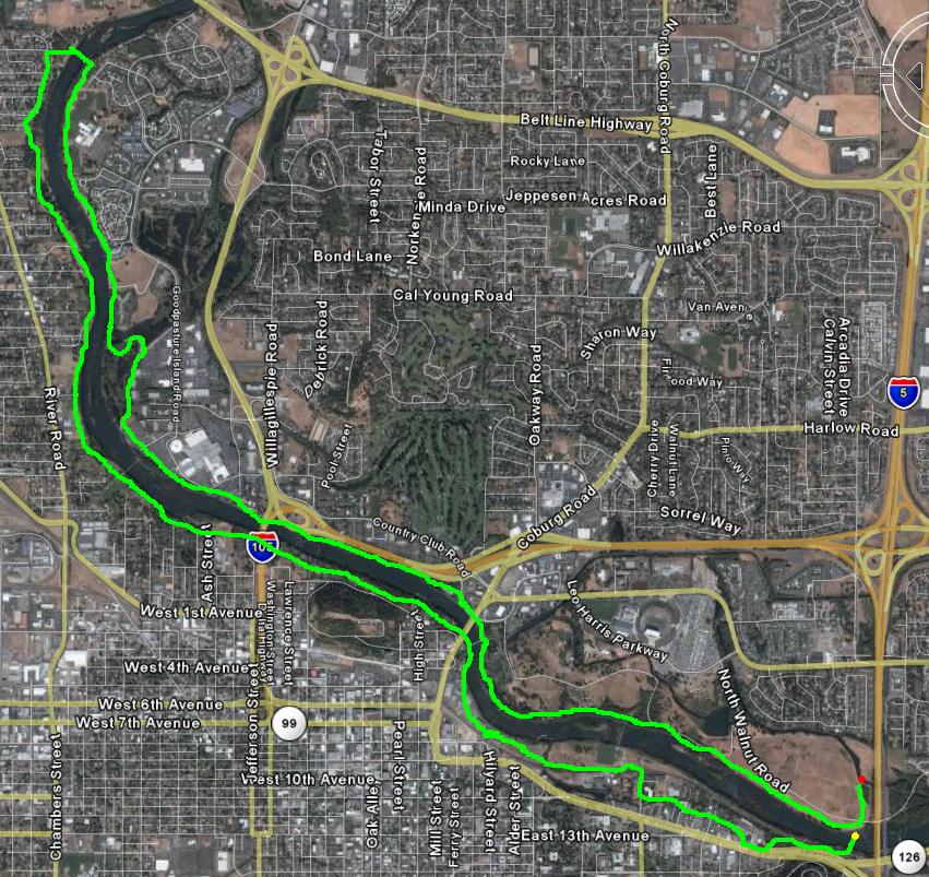 Ruth Bascom Riverbank Path System map