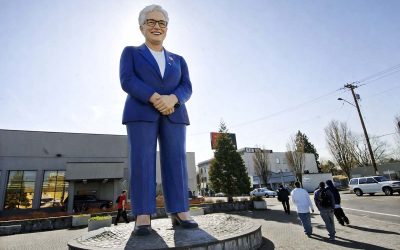 Portland Erects Massive Tina Kotek Statue to Recognize Her ‘Impressive Rise’ to Sixth Most Unpopular Governor in America