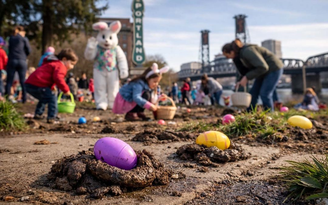 Portland Announces Easter Egg Hunt, Confirms Some Eggs Will Be Hidden in Sidewalk Poop
