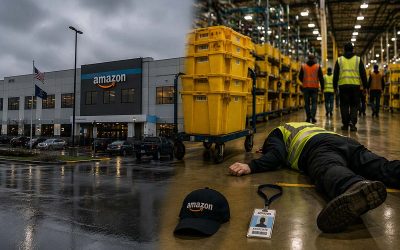 Amazon Workers Say They Were Told to Keep Working While a Man Lay Dead Nearby