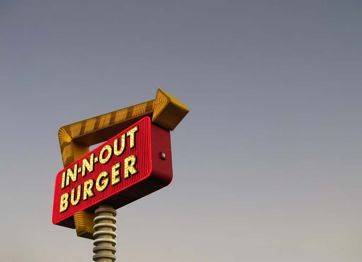 in-n-out-burger In-N-Out Burger sign