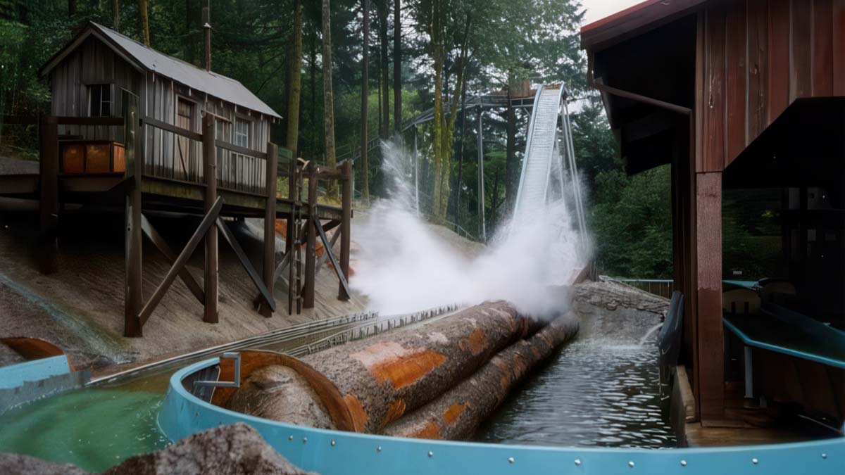 log_ride_oregon Log ride at Enchanted Forest