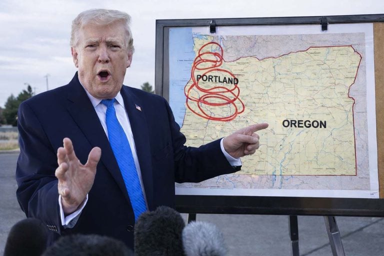 Trump Gives Portland 48 Hours to “Figure It Out” Before “We Push the Big Button”