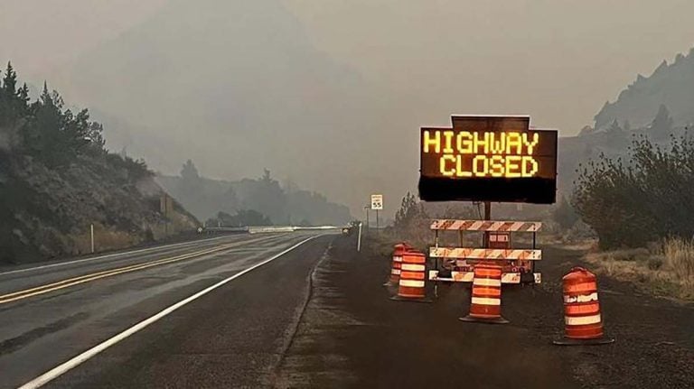 70 Miles of I-84 Closed Overnight as Fox Fire Burns Across Eastern Oregon