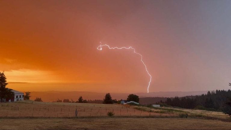 Nearly 2,000 Lightning Strikes Hit Oregon As Wildfire Concerns Grow