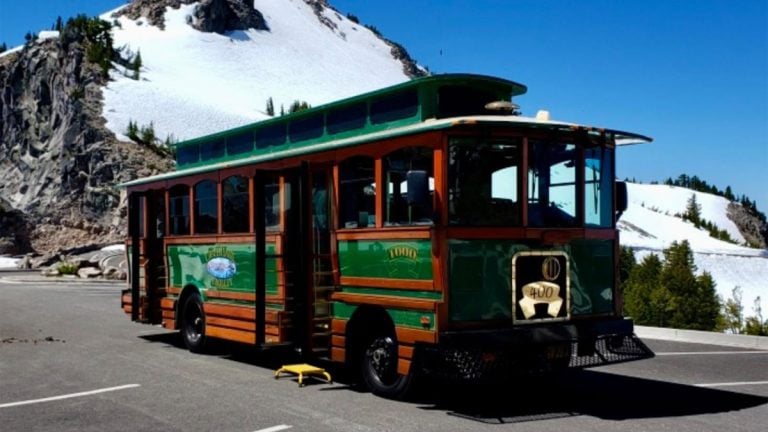 This Charming Trolley Tour Takes You Around America’s Deepest Lake