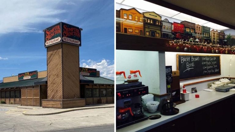This Beloved Oregon Restaurant Has a Train Running Through the Dining Room