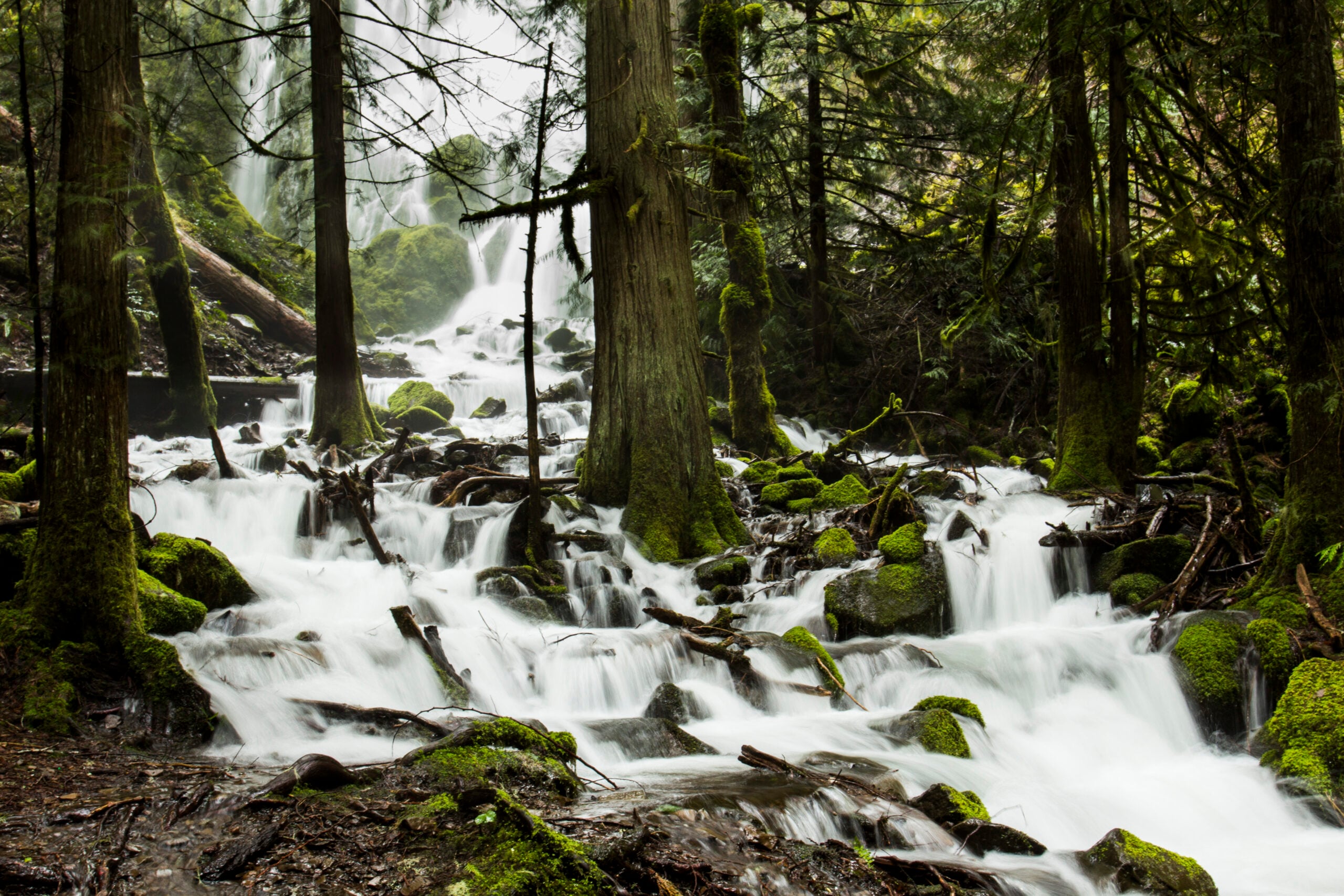 Moon Falls in Oregon