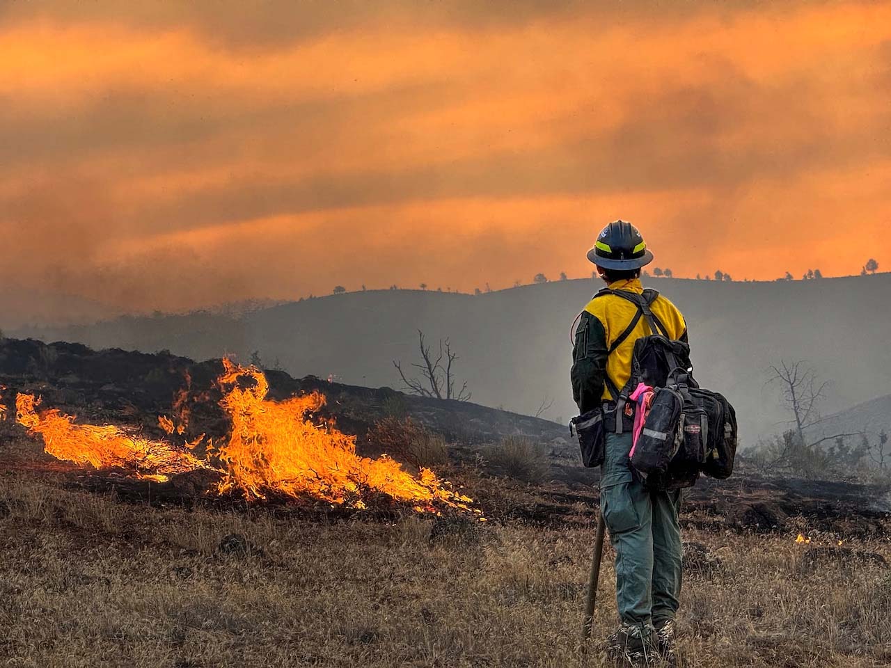 oregon-fires Firefighters Rowe Creek Complex in Oregon