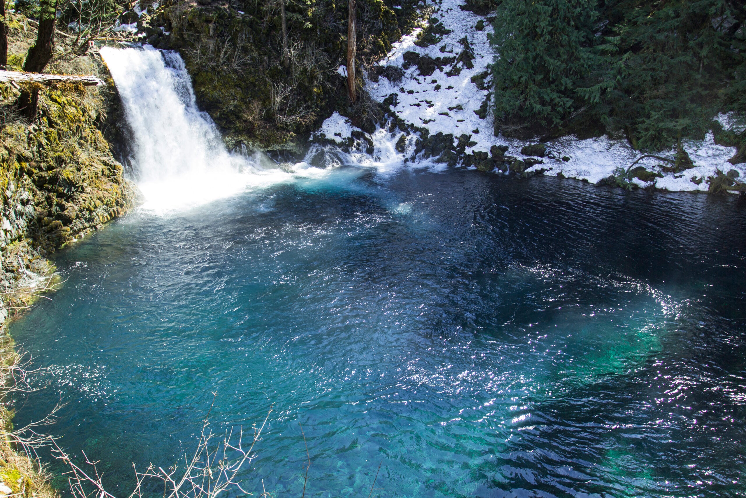 Tamolitch Blue Pool Cascades in Oregon